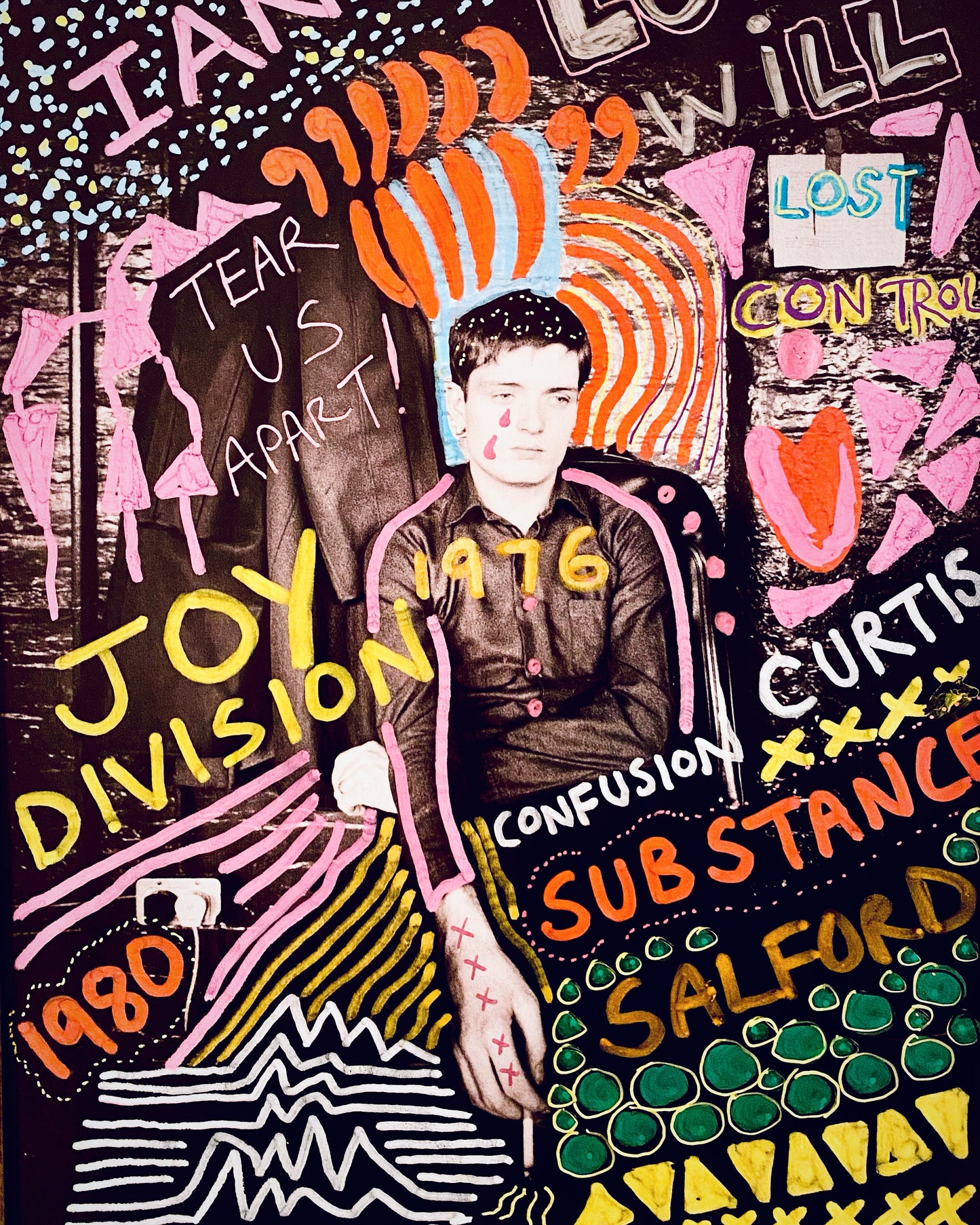 She’s Lost Control A1 Joy Division Memorabilia Print.