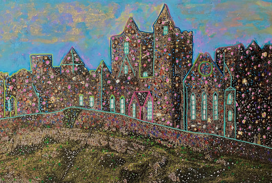 The Rock of Cashel Print .